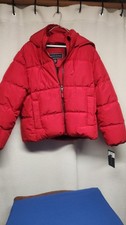 Womens Size L Tommy Hilfiger Red Puffer Jacket Brand New With Tags Super Sharp 