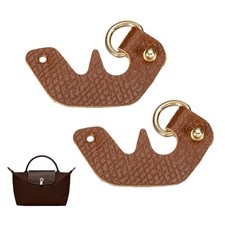 2 Pcs Purse Straps Buckle Replacement, Punch-Free Bag Accessories, Brown Gold