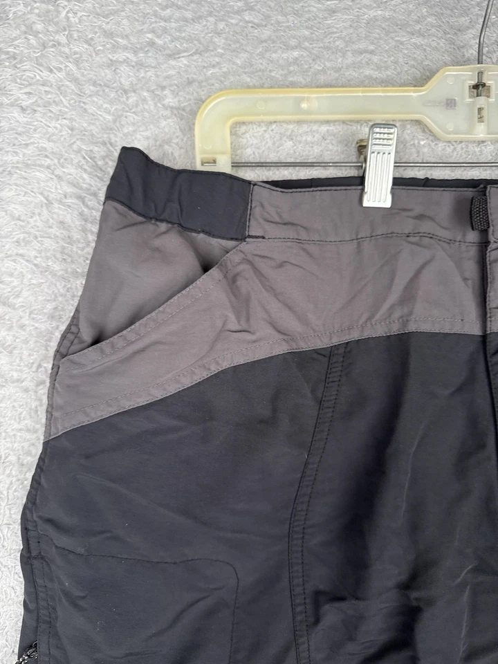 Pantalones Cortos de Ciclismo Novara Para Hombres Negro Gris Acolchado Gamuza Forro Cremallera Fly Trail MTB Foto 4 de 4