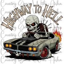 Sublimation Print Highway Skull Ready To Press Paper Ink Heat Transfer