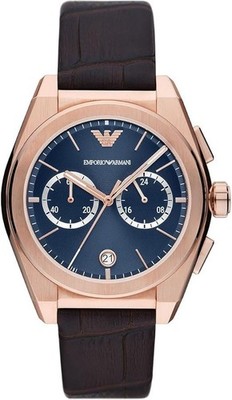 ARMANI HERREN FEDERICO UHR AR11563 BLAUES ZIFFERBLATT - ZERTIFIKAT -...