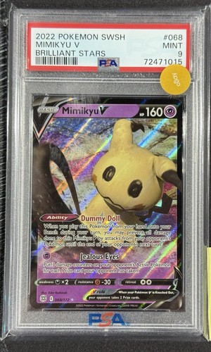 Mimikyu V graded PSA 9 for sale on eBay