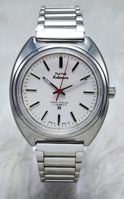 HMT Kohinoor White Dial 17 Jewels Working Handwinding Movement Men's Wrist Watch