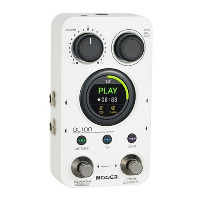 MOOER GL100 Looper Pedal Drum Machine 3 in 1 Drum Looper Pedal Auto Record