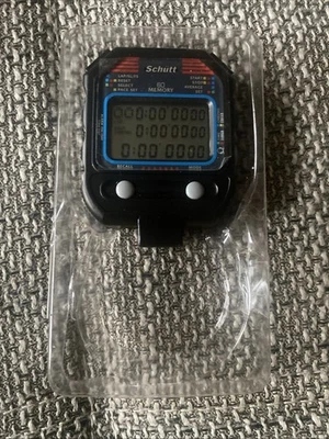 SCHÜTT Stoppuhr PC-90 (60 Memory) | Digital | Alarm | Dual-Timer | Uhrzeit