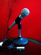 Vintage 1970's Shure PE588 Dynamic cardioid microphone Hi Z w accessories  2