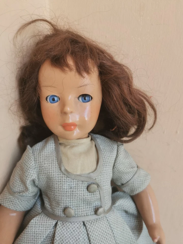 Bonomi bambola doll cm 43 occhi flirty vestito originale - Immagine 2 di 4