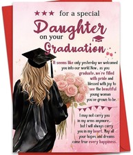 Graduation Card for Daughter, Daughter Graduation Cards, Daughters Gift Card