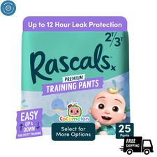 New Rascals Premium CoComelon Absorbent Potty Training Pants 2T-3T, 25 Count