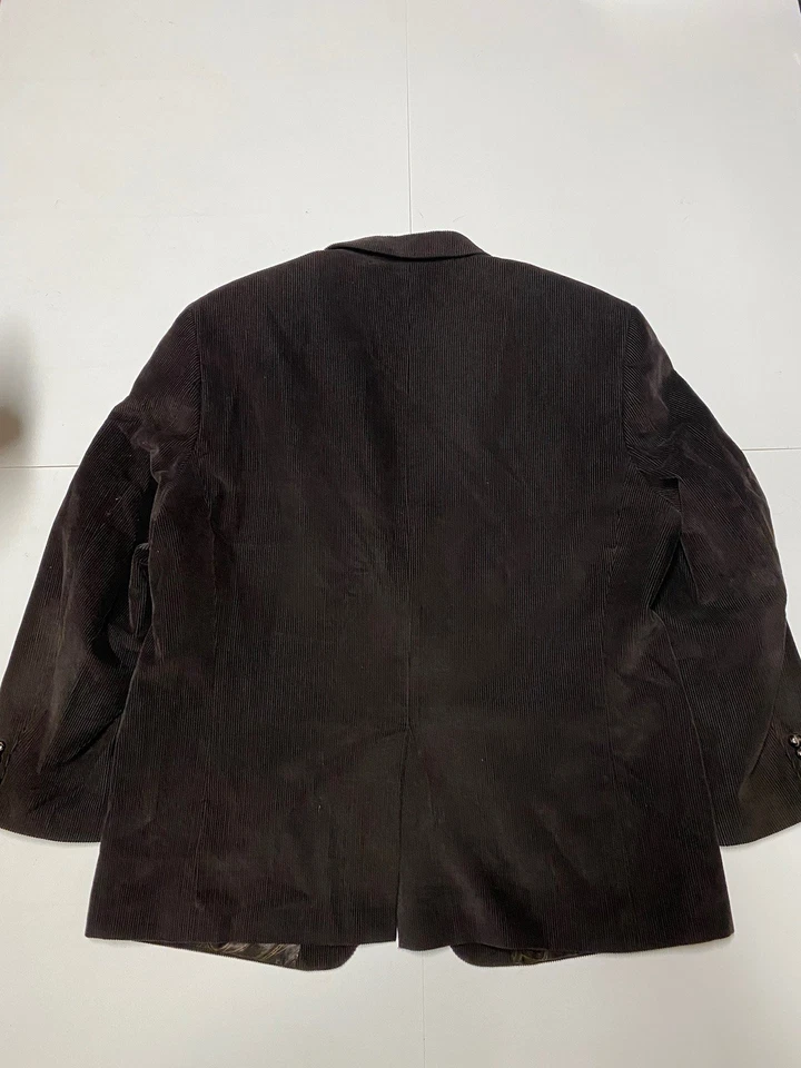Lauren Ralph Lauren Corduroy Sport Coat Mens 48R Brown 2-Button Blazer Jacket L - Image 4 of 4