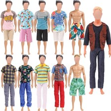 18 PCS Doll Clothes for Ken Doll Including Handmade 6 Tops 6 Pants Casual Wea...