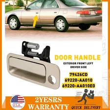 Front Left Driver Outside Door Handle for Toyota 1997-2001 Camry Beige EOA