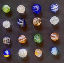 Alt 16 Glasmurmel / Murmel / Marble / Abriss / &oslash;  21,3mm bis 16,4mm