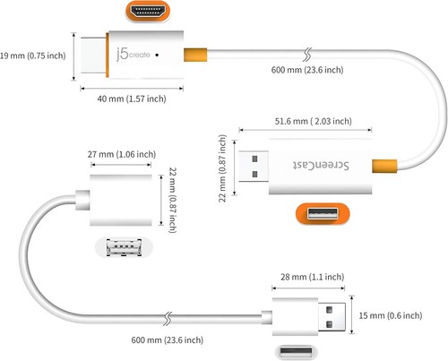 Portable HDMI Wireless Display Adapter - 50ft Range & Low Latency Streaming - Picture 9 of 11