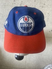 Vintage Edmonton Oilers Hat Cap Snap Back NHL Hockey Sports Specialties 90s