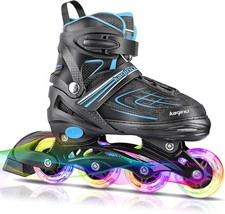 Patines en l nea ajustables para exteriores con ruedas totalmente iluminadas NEW