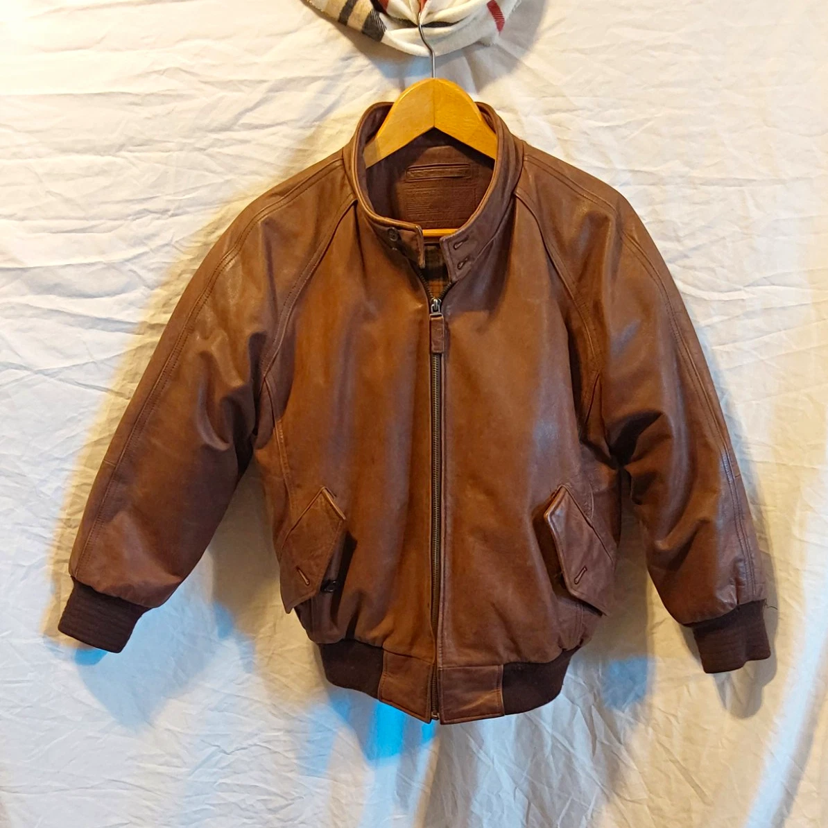 Roundtree & Yorke Leather Outer Shell Brown Coats, Jackets & Vests