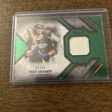2025 Topps Tier One Trey Sweeney Rookie RC Game-Used Relic Patch /49