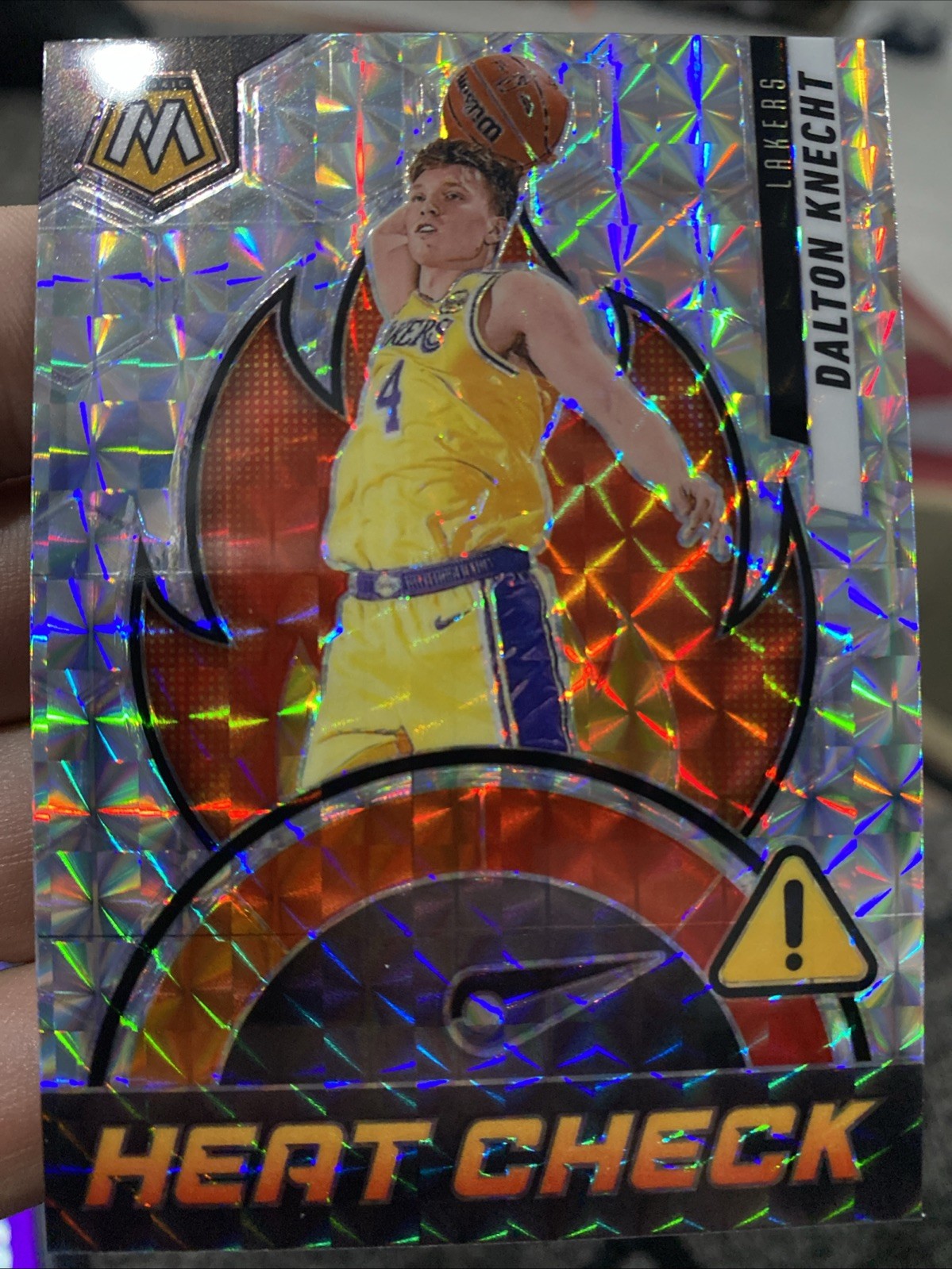 Dalton Knecht 2024-25 Mosaic Heat Check Silver Prizm RC Rookie SP #8 Lakers 🔥🏀