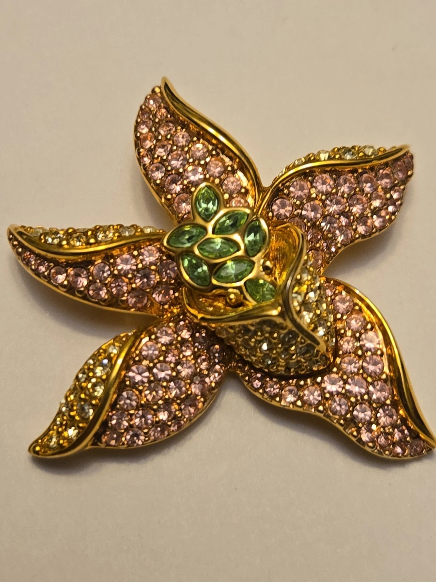 Swarovski Crystal Pink Fashion Brooches & Pins for sale | eBay