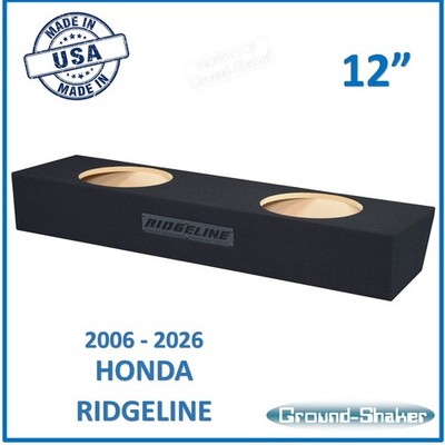 Honda Ridgeline Crew-Cab 2006-2026 12'' Dual Sealed Sub Box Subwoofer Enclosure