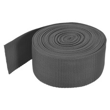 Lightweight Polypropylene Webbing Strap 5cm 10 Yard Dark Grey