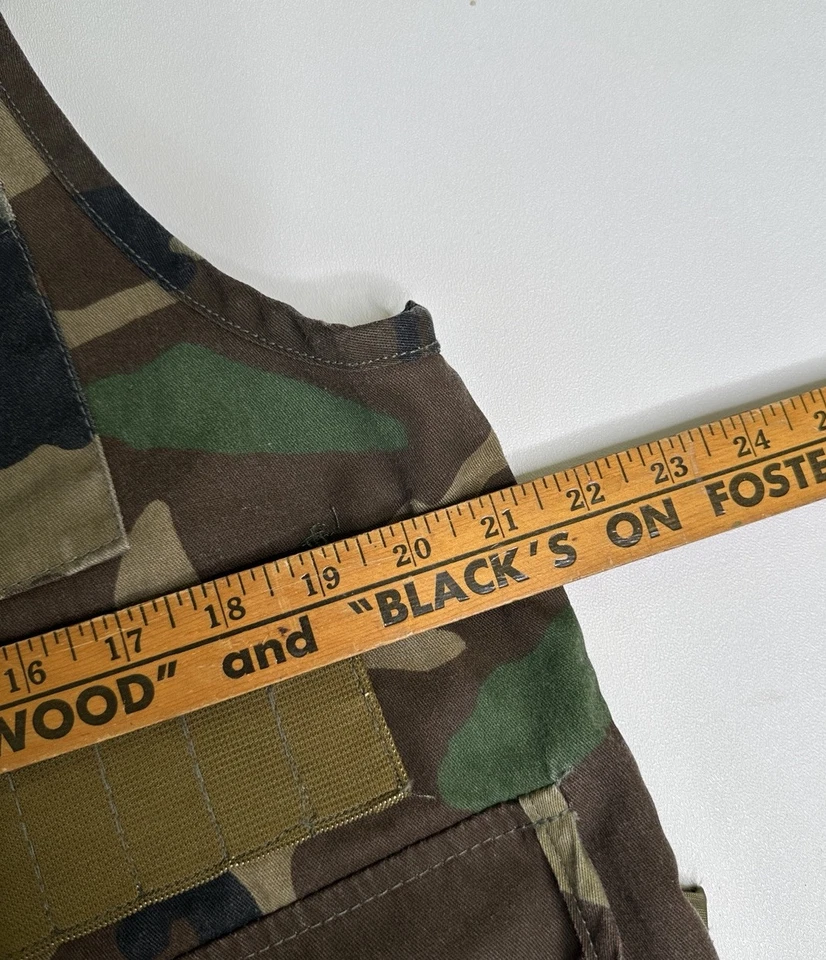 Vintage Jim Catfish Hunter Duck Camo Hunting Vest Outdoor Game Pocket - M - Image 4 of 4