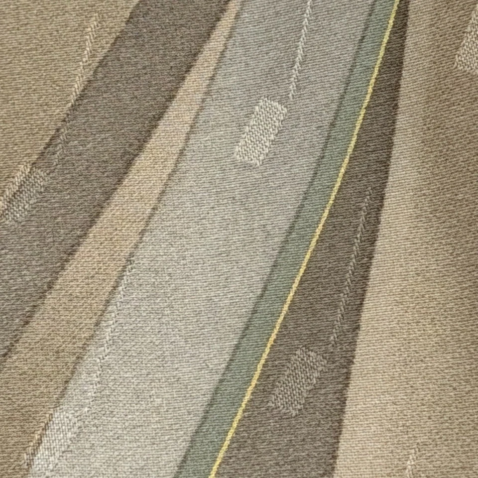 Corbata Pierre Cardin 100 % seda marrón tostado oliva patrón de rayas abstractas Corea Foto 2 de 4