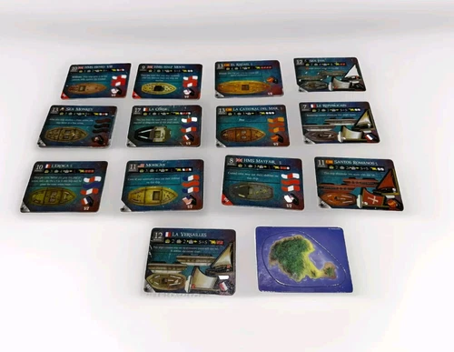Wizkids Pirates CSG Lot Of 15 Davy Jone’s Curse Unpunched Cards