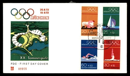 Mayfairstamps Germany FDC 1972 Munchen Olympic Games First Day Cover aax_63843