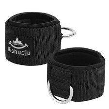 Ankle Wrist Cuffs Neoprene Padded Straps D-Ring Glute Kickback for Cable Mach...