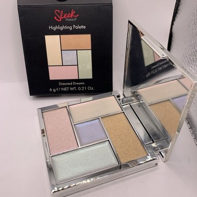 Sleek MakeUP DISTORTED DREAMS Highlighting Palette 5 Colors RARE 2017/2018 NIB