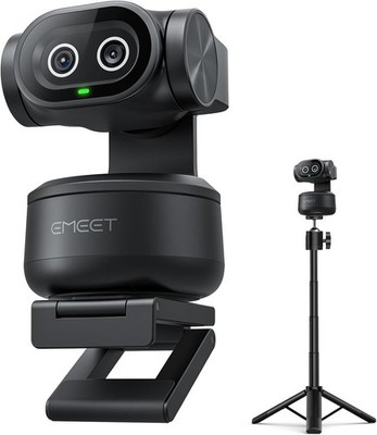 EMEET PIXY Dual-Camera AI-Powered PTZ Camera 4K Tripod AI Tracking, PDAF&AI