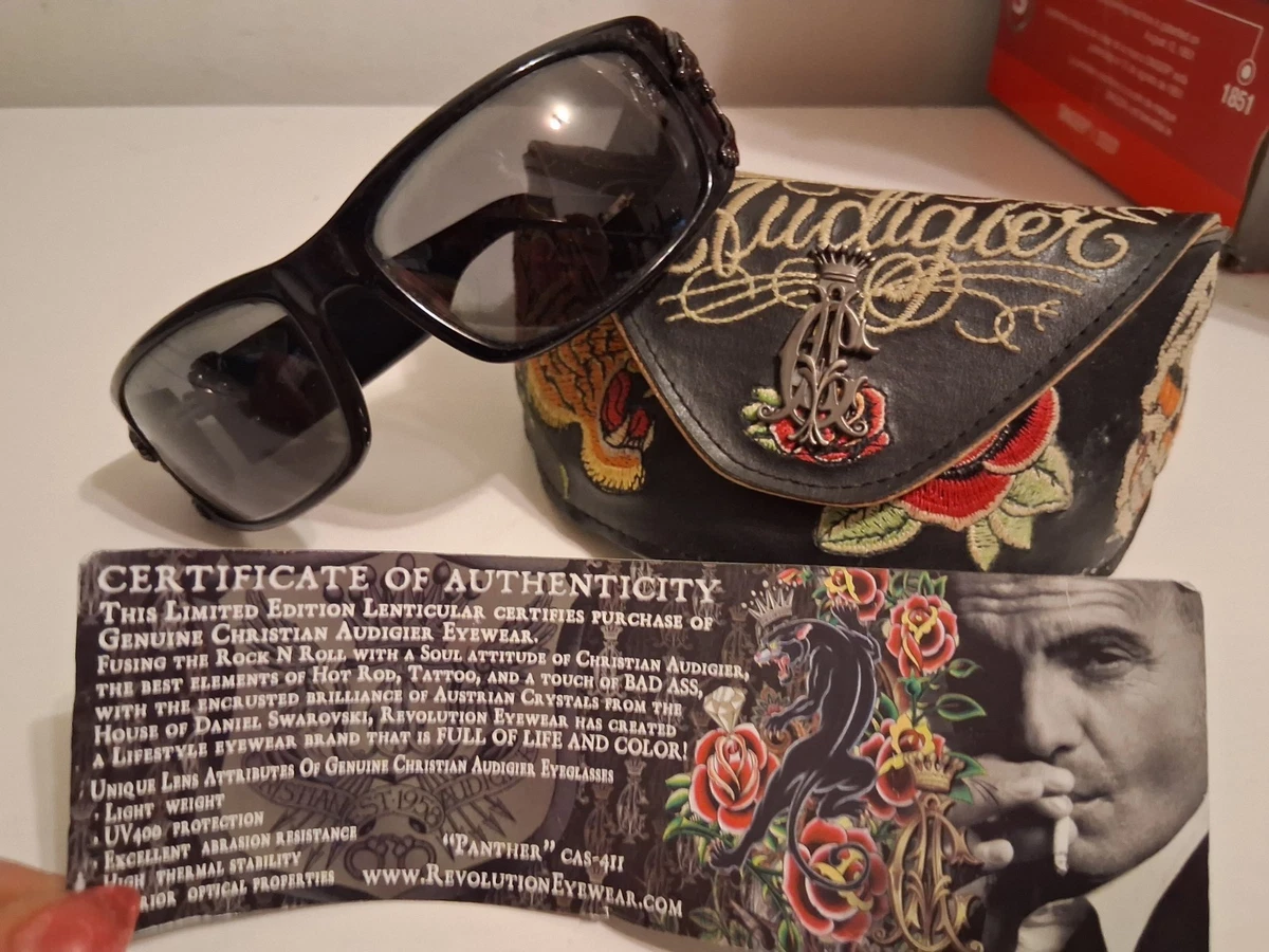 Christian Audigier Black Sunglasses for Men for sale | eBay