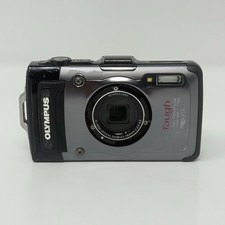 Olympus Tough TG-1 Waterproof Digital Camera Black Tested No Charger