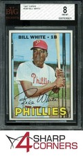 1967 TOPPS #290 BILL WHITE PHILLIES BVG 8