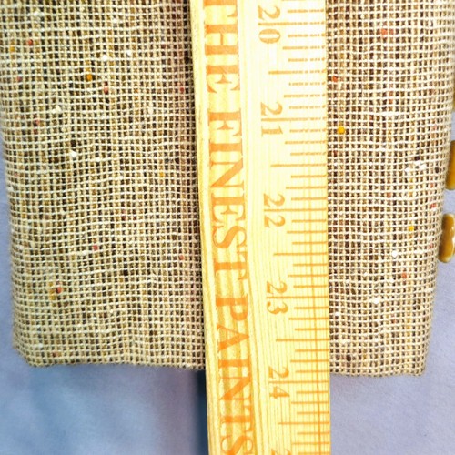 Vintage Pendleton reine Wolle Blazer Jacke Gr. 16 Biege Tweed gefüttert Knöpfe Taschen - Bild 14 von 14