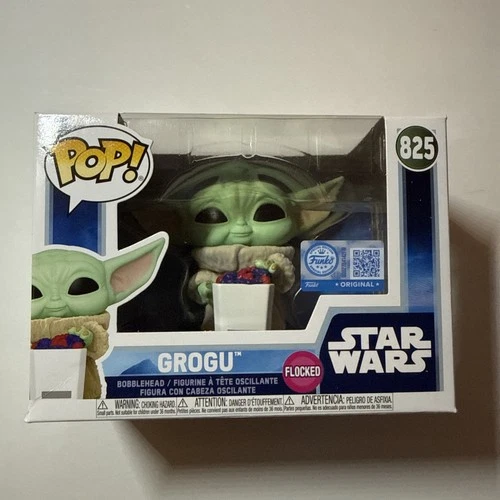 Funko Pop! Grogu Flocked #825 Mandalorian Exclusive Vinyl