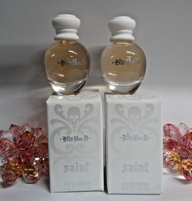 2 x KVD Beauty Kat Von D SAINT EDP 5 ml / 0.17 oz Women's Perfume Mini NEW