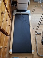 Electric Walking Pad Treadmill, LED Display Timer, Remote Control, Grey/Black