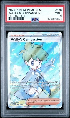 PSA 9 Wally's Compassion 176/132 Me01: Mega Evolution Holo | eBay