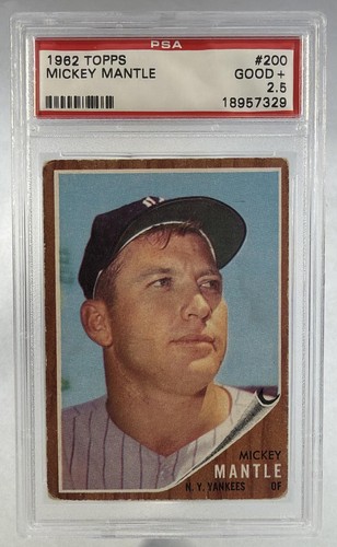1963 Topps Mickey Mantle #200 PSA 2.5 Yankees
