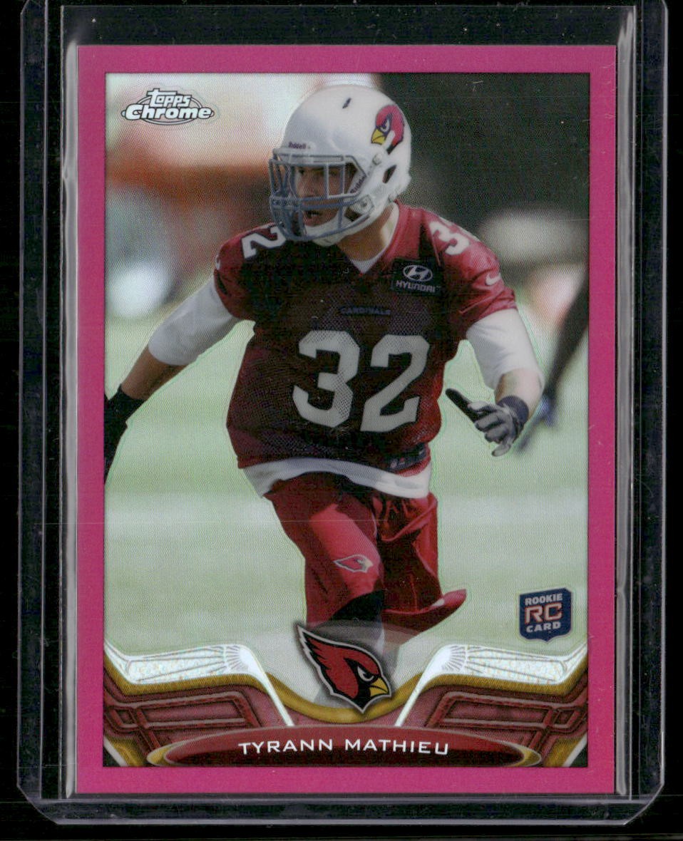 2013 Topps Chrome #4 Tyrann Mathieu Pink Refractors #/399 RC