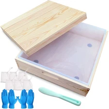 Square soap molds for soap Making Large Size - 8L 282OZ 18lb Large Rectangle