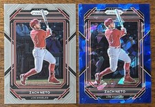 ZACH NETO 2023 PRIZM BASE & BLUE ICE PRIZM RC’s #58 ANGELS!!