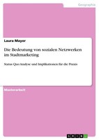 Laura Mayer | Die Bedeutung Von Sozialen Netzwerken Im Stadtmarketing | Buch