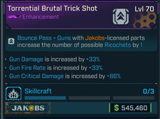 Borderlands 4?JAKOBS BOUNCE PASS ENHANCEMENT?GUN DMG, GUN FIRE RATE, GUN CRIT