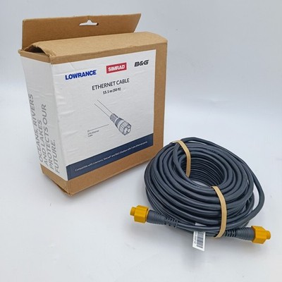 SIMRAD NAVICO B&G Lowrance Ethernet RJ45 50ft 15m Adapterkabel 000-0127-37