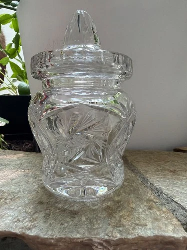 Waterford Crystal Vintage Jar with Lid - Candy Cookie Jar 6 5/8"