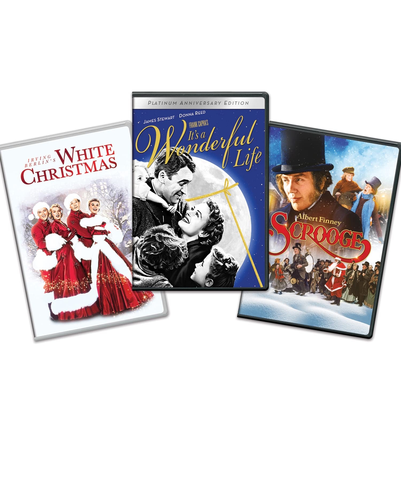 Holiday Classics 3-Movie Bundle (DVD) Danny Kaye Bing Crosby Albert Finney